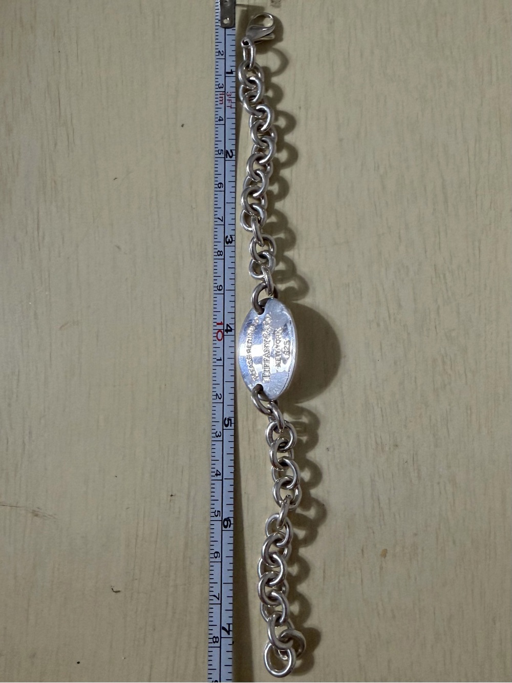 Tiffany & Co. Sterling Silver 'Please Return to Tiffany' Chain Bracelet - Silver - Picture 3 of 3